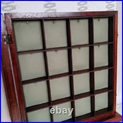 16 Compartment Pocket Watch Display Case