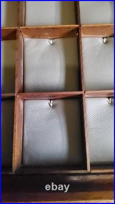16 Compartment Pocket Watch Display Case