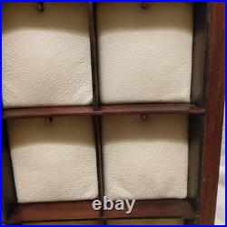 16 Compartment Pocket Watch Display Case