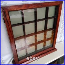 16 Compartment Pocket Watch Display Case