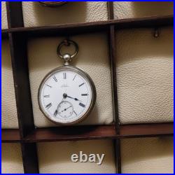 16 Compartment Pocket Watch Display Case