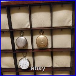 16 Compartment Pocket Watch Display Case