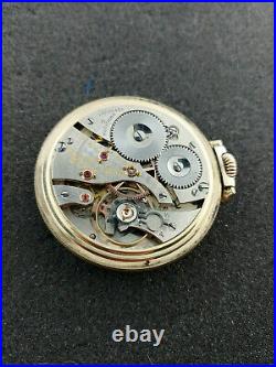 16 Size Vanguard Waltham O. F. Pocket Watch With Case Keeping Time 23 Jewels