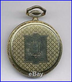 16s 21j Rockford g. 655 Wind Indicator pocket watch with rare dial & exclt Case