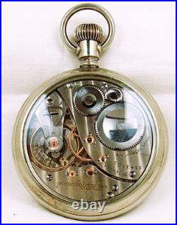 16s Elgin B. W. Raymond 21J Railroad Damascened Salesman Case Pocket Watch. Nice