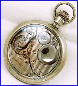16s Elgin B. W. Raymond 21J Railroad Damascened Salesman Case Pocket Watch. Nice