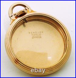16s Hamilton Model # 10 Bar-Over-Crown Railroad 10k Gold Filled Case. Beauty
