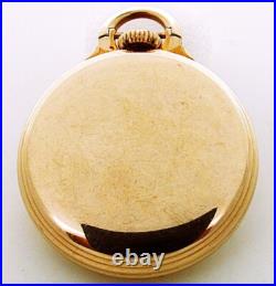 16s Hamilton Model # 10 Bar-Over-Crown Railroad 10k Gold Filled Case. Beauty