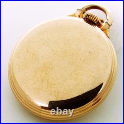 16s Hamilton Model # 10 Bar-Over-Crown Railroad 10k Gold Filled Case. Beauty