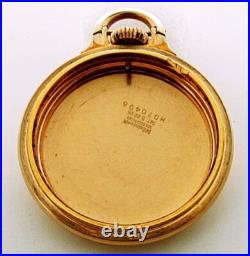 16s Hamilton Model # 10 Bar-Over-Crown Railroad 10k Gold Filled Case. Beauty