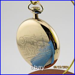 16s Philadelphia, 20 yr GF, hand engraved loocomotive, pocket watch case (Z-7)