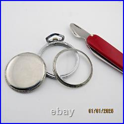 16s Star WCCo, Snap-Cover, Brushed Stainless pocket watch case (SD19)