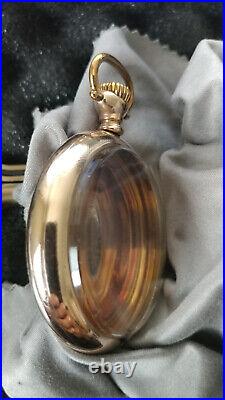 16s Wadsworth Pilot pocket watch case. Gold filled 25year