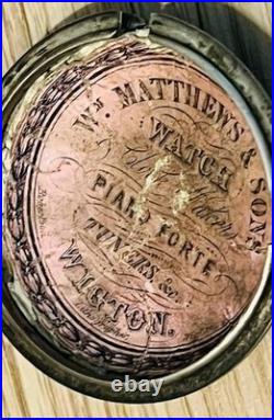 1700's Antique Silver Pocket Watch Verge Fusee Two Case By William Anderson