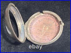 1700's Antique Silver Pocket Watch Verge Fusee Two Case By William Anderson