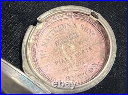 1700's Antique Silver Pocket Watch Verge Fusee Two Case By William Anderson