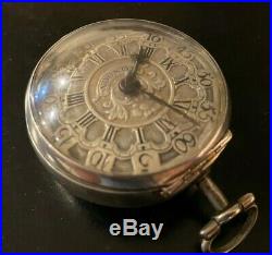 1750 Rood Wells Key Wind Verge Fuse Pair Case Pocket Watch