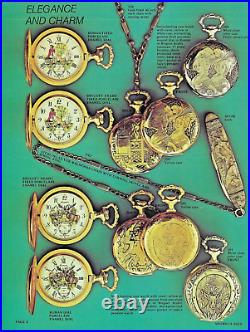 17 Jewel Swiss Pocket Watch Genuine Fired Enamel Dial Gold Plate Breguet Hands