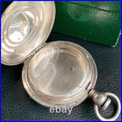 1800's 4 Ounce Coin Silver Key Wind Hunter Pocket Watch Case Excellent