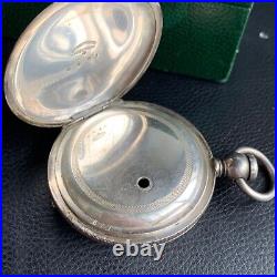1800's 4 Ounce Coin Silver Key Wind Hunter Pocket Watch Case Excellent