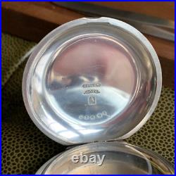 1800's Blauer 4 Ounce Coin Silver Key Wind Hunter Pocket Watch Case Excellent
