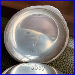 1800's Blauer 4 Ounce Coin Silver Key Wind Hunter Pocket Watch Case Excellent