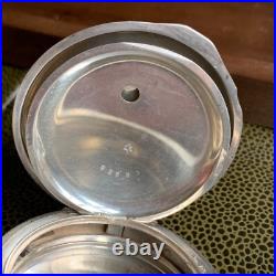 1800's Blauer 4 Ounce Coin Silver Key Wind Hunter Pocket Watch Case Excellent