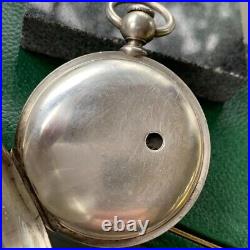 1800's Dueber 18S Key Wind 3 Ounce Coin Silver Pocket Watch Case