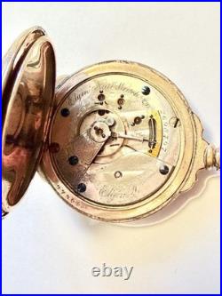 1800s Elgin National Pocket Watch Company 1800s antique hunter case pocket watch