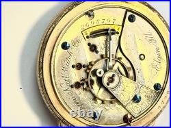 1800s Elgin National Pocket Watch Company 1800s antique hunter case pocket watch