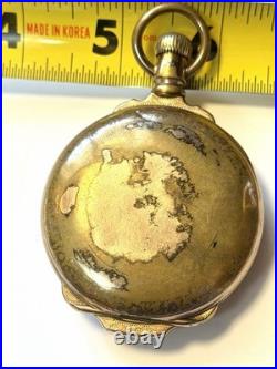 1800s Elgin National Pocket Watch Company 1800s antique hunter case pocket watch