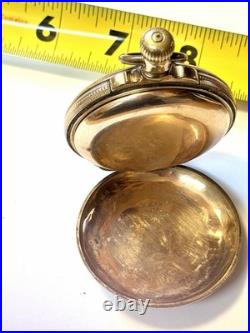 1800s Elgin National Pocket Watch Company 1800s antique hunter case pocket watch