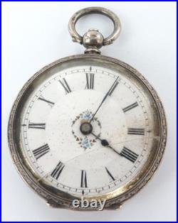 1800s Great Case /. 935 Swiss Silver Key Wind Pocket Watch