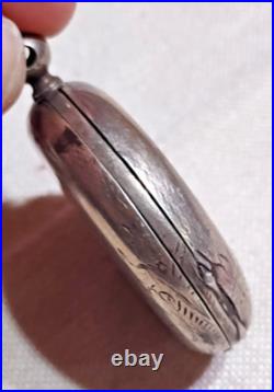 1800s M J TOBIAS CHINESE DUPLEX 53 mm 13J SILVER POCKET WATCH SERIAL#617