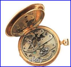 1800s STUNNING 18K GOLD CASE / CHAS. E PERRIN, GENEVA TWIN KEY POCKET WATCH