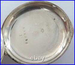 1800s Very Nice / Great Dial & Case /. 800 French Silver Key Wind Pocket Watch
