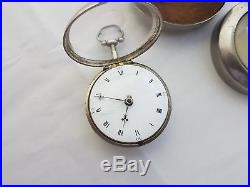 1809 Silver Pair Case Pocket Watch London