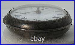 1814 E. Dw. Tompion London Chain Drive Verge Pair Case sterling 59mm Pocket Watch