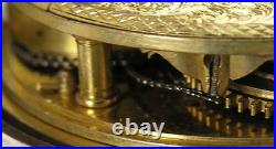 1814 E. Dw. Tompion London Chain Drive Verge Pair Case sterling 59mm Pocket Watch