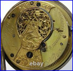 1814 E. Dw. Tompion London Chain Drive Verge Pair Case sterling 59mm Pocket Watch