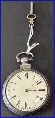 1838 J. Holliday Dumfries Chain Drive Sterling Silver Pocket Watch Pair Case