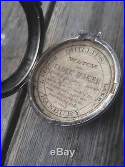 1846 John Nicholas Daventry Fusee Verge Pocket Watch Birth Pair Case Running Tlc