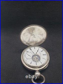 1857 Waltham post civil war 1866 big coin silver case running condition