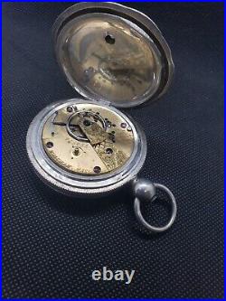 1857 Waltham post civil war 1866 big coin silver case running condition