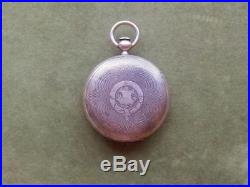 1862 Civil War Era Waltham 18s Hunt Case Key Wind Pocket Watch 1857 WM Ellery 7j