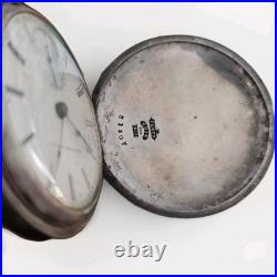 1865 WALTHAM CIVIL WAR ERA 18 SIZE BARTLETT COIN SILVER POCKET WATCH Hunter Case