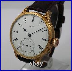 1869 A. LANGE & SOHNE GLASHUTTE 1A grade pocket watch movement + new case
