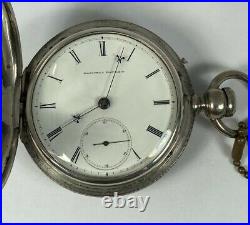 1871 Elgin W. H. Ferry 18 Size Pocket Watch Coin Silver Case