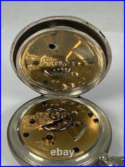 1871 Elgin W. H. Ferry 18 Size Pocket Watch Coin Silver Case
