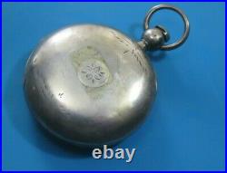 1871 keywind hunting case pocket watch 11j coin silver J V Farwell Chicago